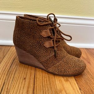 TOMS Kala Suede Wedge Bootie